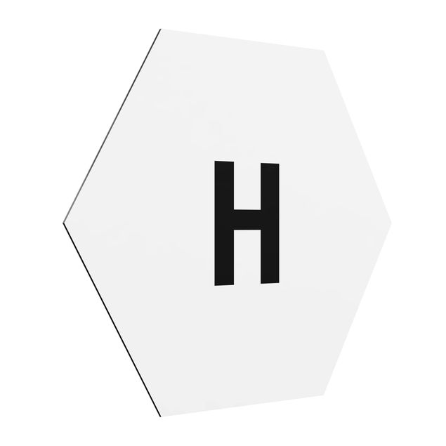 Tavlor modernt Letter White H