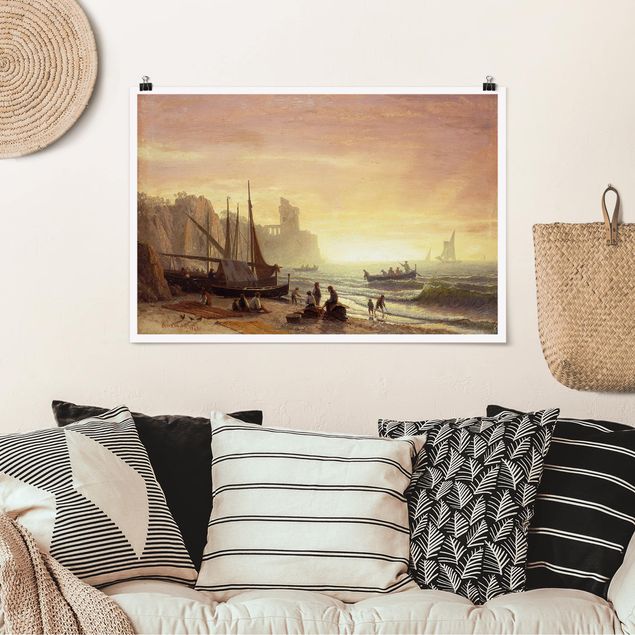 Kök dekoration Albert Bierstadt - The Fishing Fleet