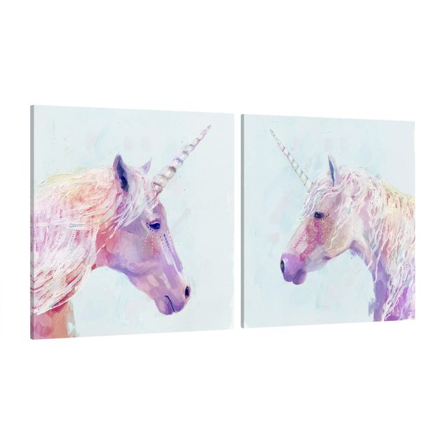Tavlor djur Mystic Unicorn Set I