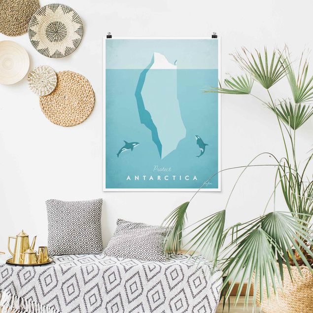 Tavlor fisk Travel Poster - Antarctica