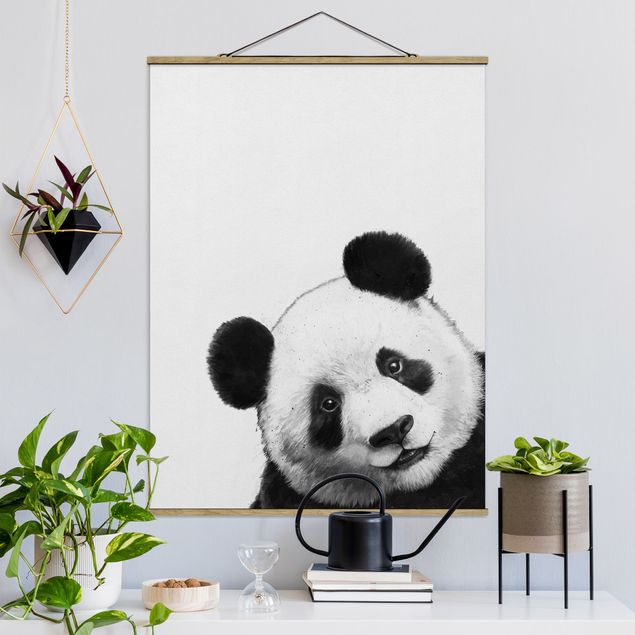 Tavlor björnar Illustration Panda Black And White Drawing