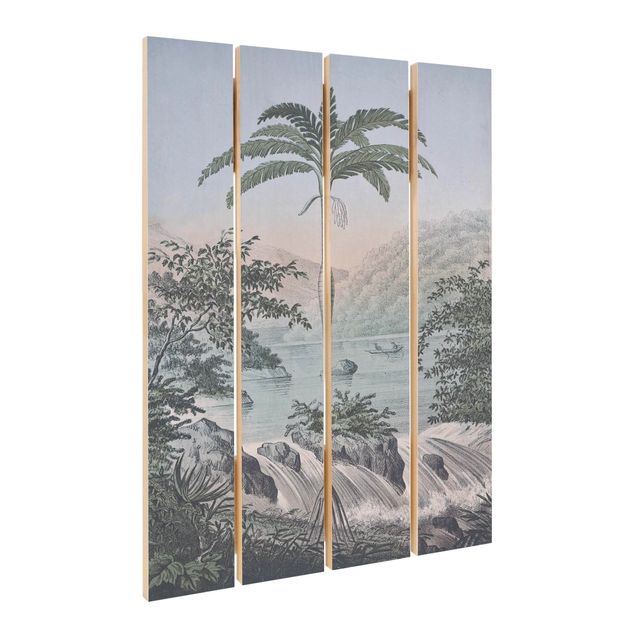 Tavlor Vintage Illustration - Landscape With Palm Tree