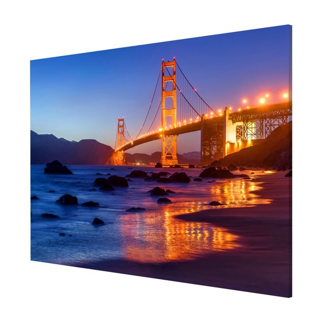 Tavlor modernt Golden Gate Bridge At Dusk