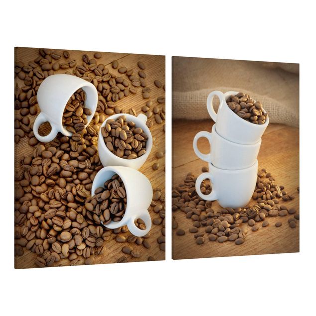 Tavlor modernt 3 espresso cups with coffee beans