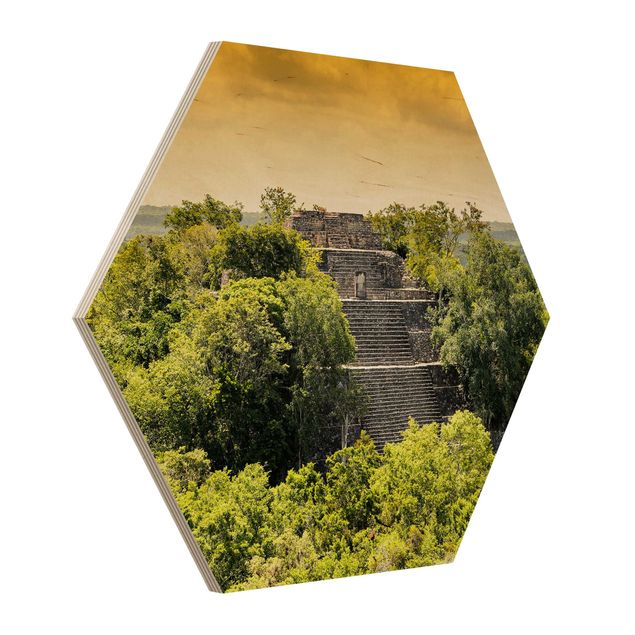 Hexagonala tavlor Pyramid of Calakmul
