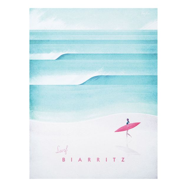 Tavlor landskap Travel Poster - Biarritz