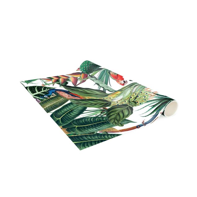 modern matta Colourful Tropical Rainforest Pattern