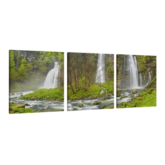 Canvastavlor landskap Waterfalls Cascade De Flumen