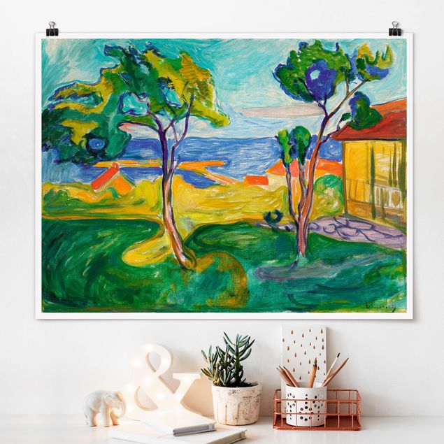 Konststilar Expressionism Edvard Munch - The Garden In Åsgårdstrand
