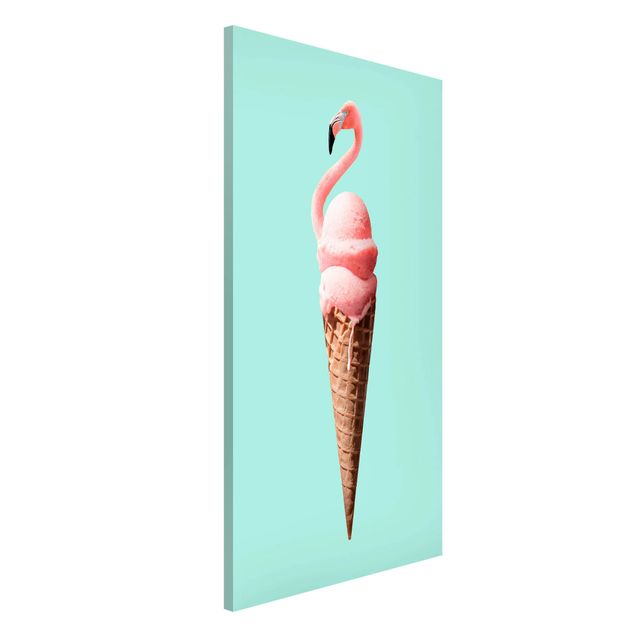 Kök dekoration Ice Cream Cone With Flamingo