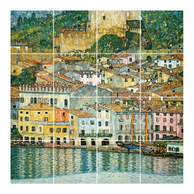 Konststilar Gustav Klimt - Malcesine On Lake Garda