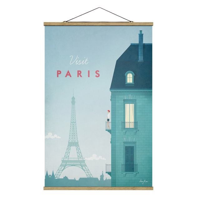 Tavlor konstutskrifter Travel Poster - Paris