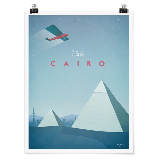 Posters konstutskrifter Travel Poster - Cairo
