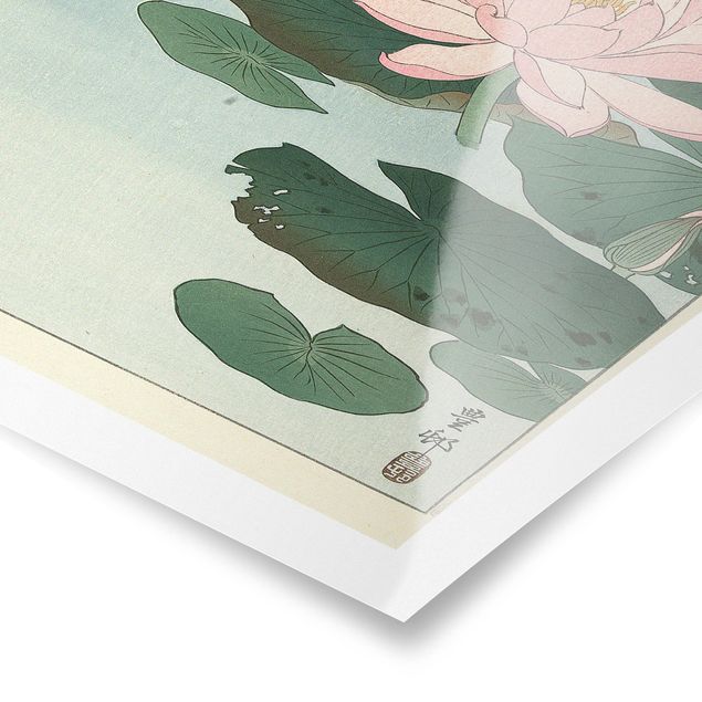 Posters konstutskrifter Ohara Shôson - Water Lilies