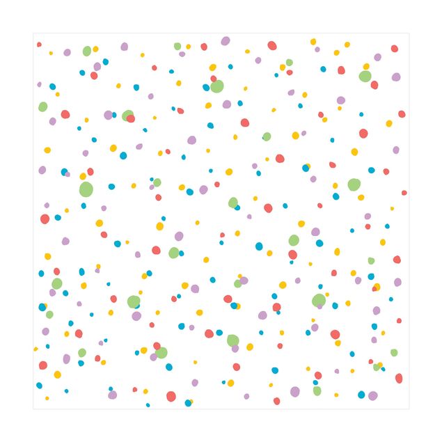 stor matta Drawn Little Dots Colourful