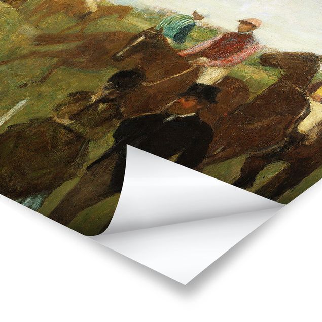 Tavlor konstutskrifter Edgar Degas - Jockeys On Race Track