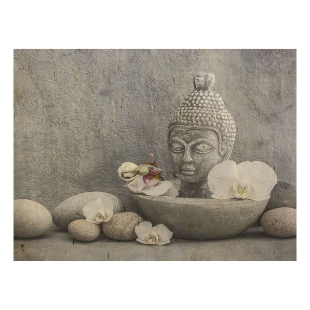 Tavlor Andrea Haase Zen Buddha, Orchid And Stone