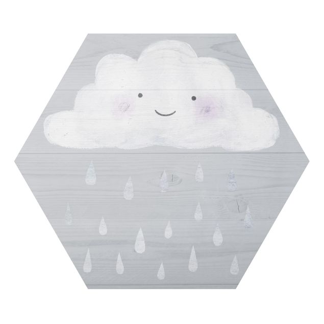 Tavlor Cloud With Silver Raindrops