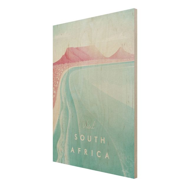 Trätavlor stränder Travel Poster - South Africa