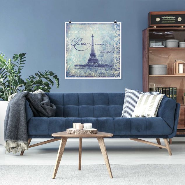 Tavlor Paris Vintage Collage - Paris Mon Amour
