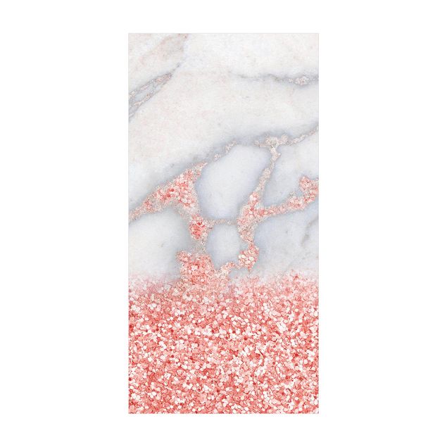 abstrakt matta Marble Look With Pink Confetti