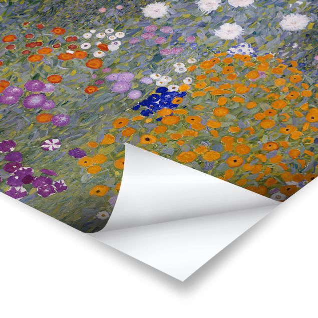 Tavlor blommor Gustav Klimt - Cottage Garden