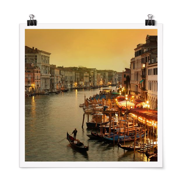 Posters arkitektur och skyline Grand Canal Of Venice