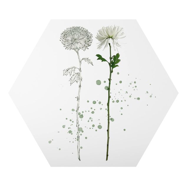 Tavlor modernt Botanical Watercolour - Dandelion