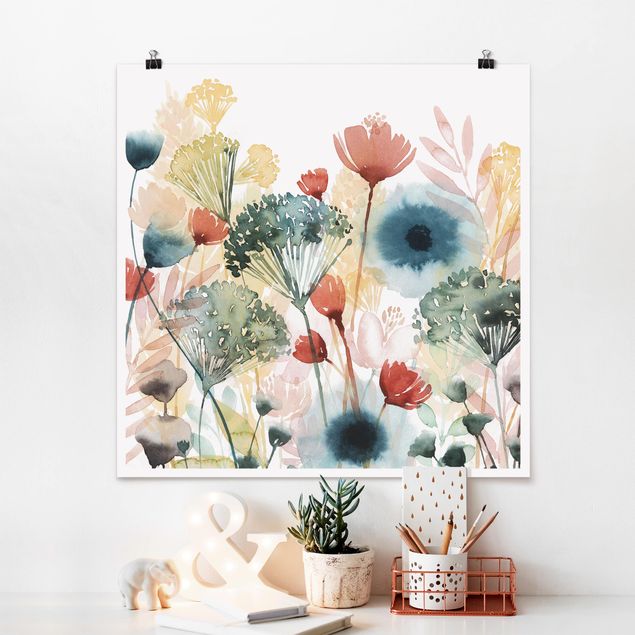 Posters blommor  Wild Flowers In Summer I