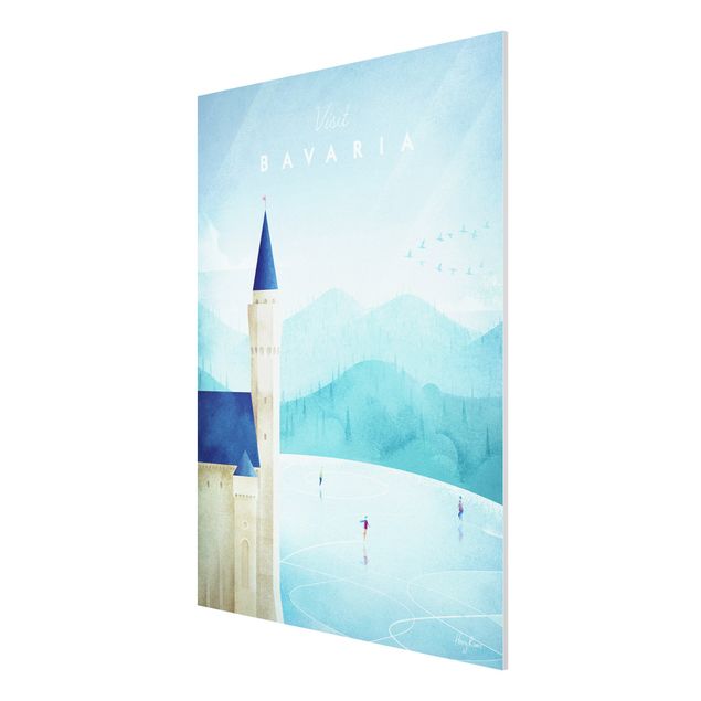 Tavlor konstutskrifter Travel Poster - Bavaria