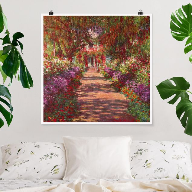 Kök dekoration Claude Monet - Pathway In Monet's Garden At Giverny