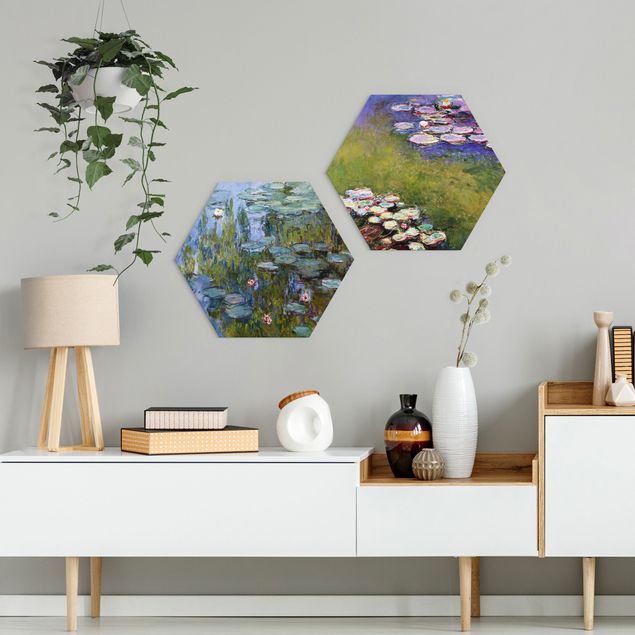 Konststilar Impressionism Claude Monet - Water Lilies Set