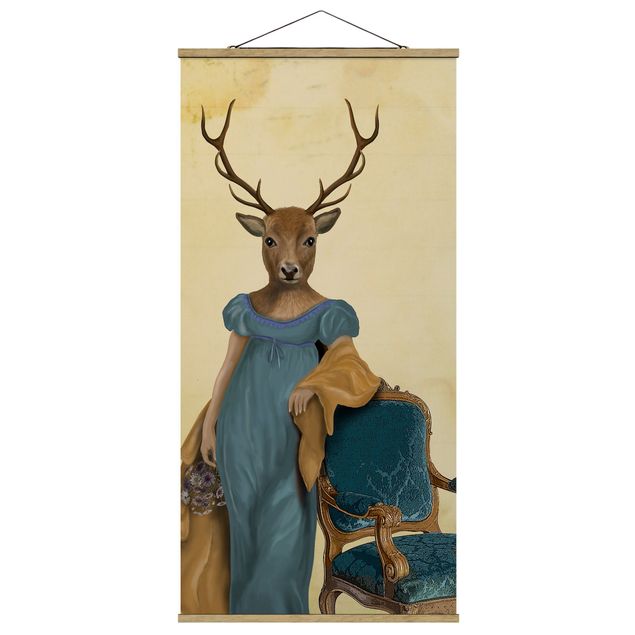 Tavlor barock Animal Portrait - Deer Lady