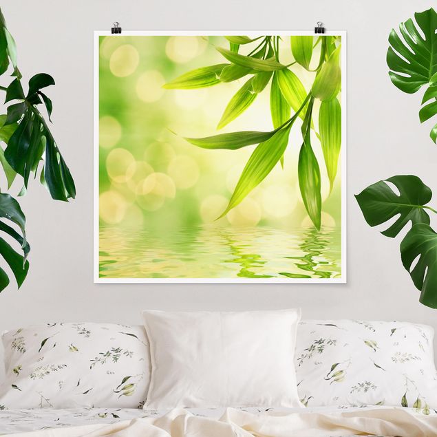 Posters blommor  Green Ambiance I