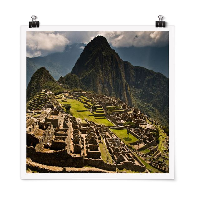 Tavlor landskap Machu Picchu