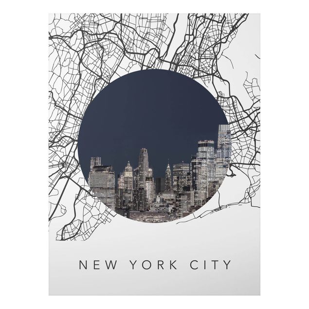 Tavlor New York Map Collage New York City