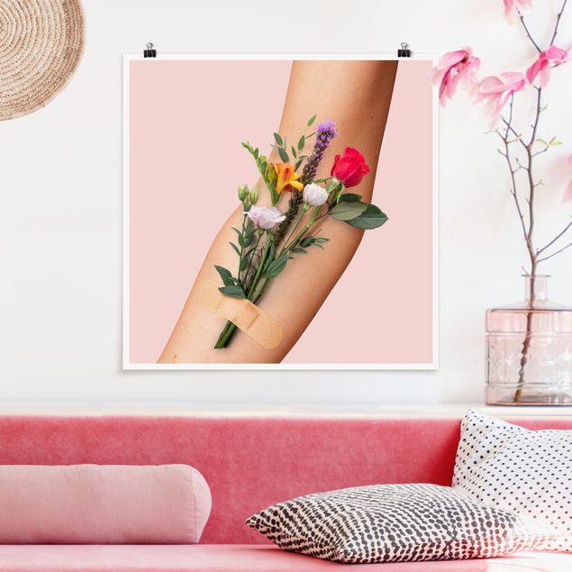 Kök dekoration Arm With Flowers