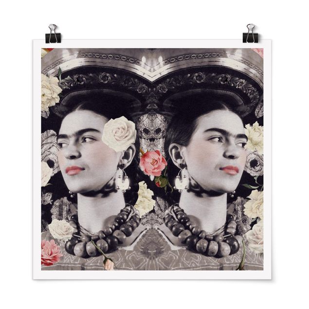 Posters blommor  Frida Kahlo - Flower Flood