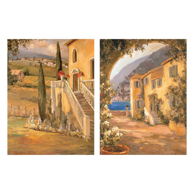 Canvastavlor landskap Italian Landscape Set I