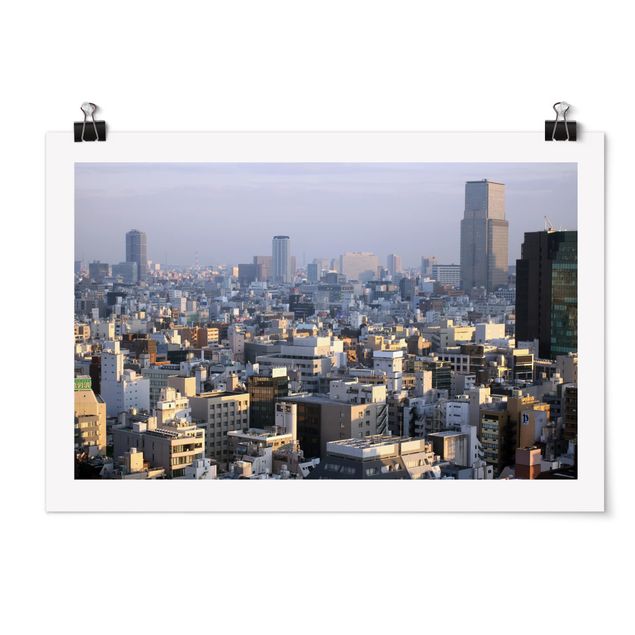 Posters arkitektur och skyline Tokyo City