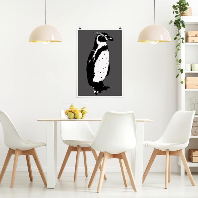 Posters djur No.TA5 Penguin