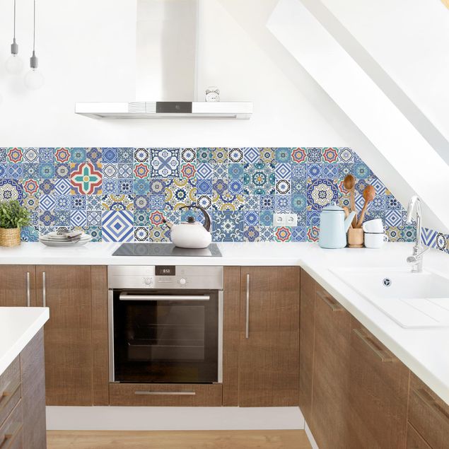 Stänkskydd kök kakeloptik Backsplash - Elaborate Portoguese Tiles