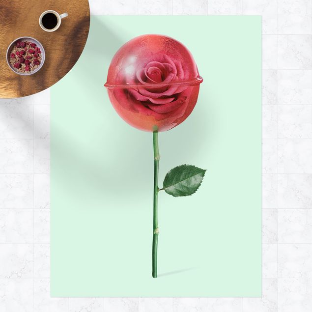 utomhusmatta Rose With Lollipop