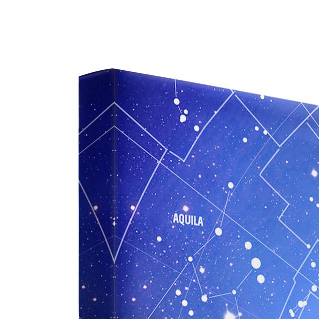 Canvastavlor Stelar Constellation Star Chart