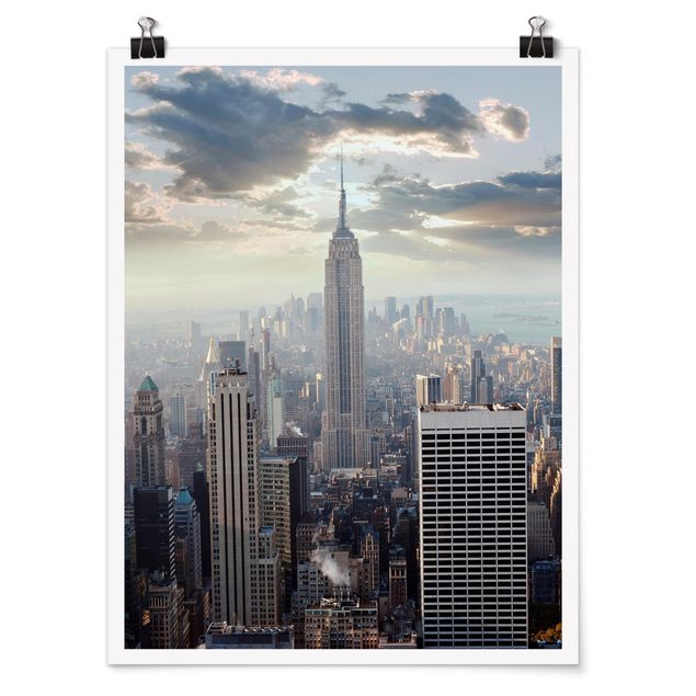 Posters arkitektur och skyline Sunrise In New York
