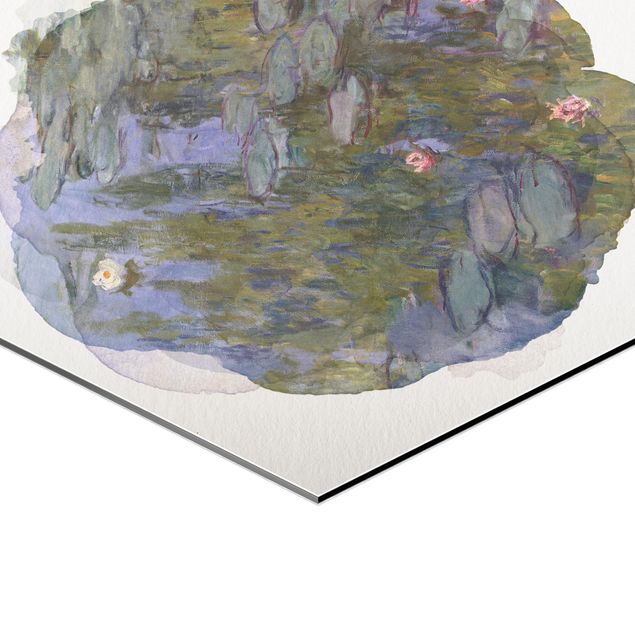Tavlor konstutskrifter WaterColours - Claude Monet - Water Lilies (Nympheas)
