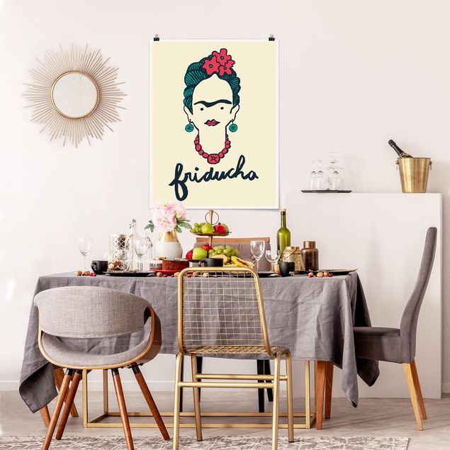 Posters konstutskrifter Frida Kahlo - Friducha