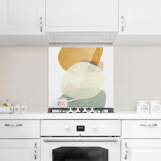 Stänkskydd kök glas mönster Sequins In Detail III