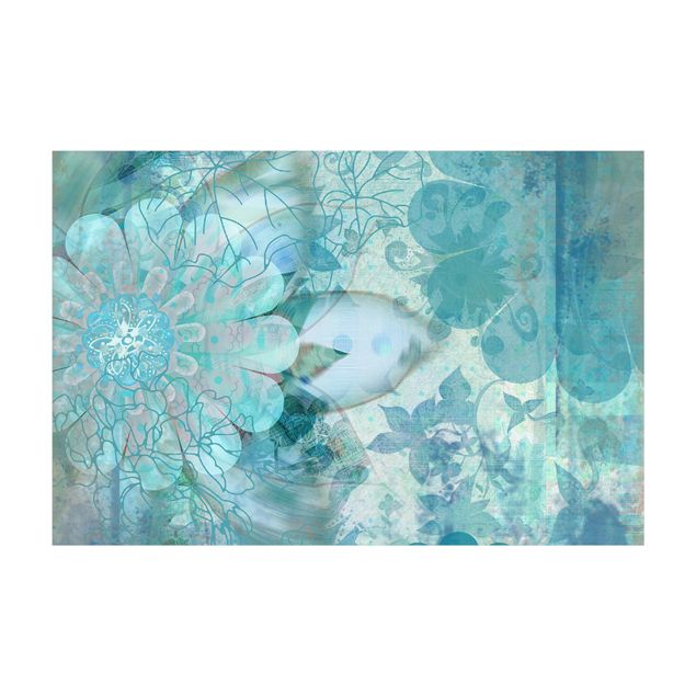 blå mattor Winter Flowers