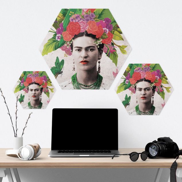Tavlor Frida Kahlo - Flower Portrait